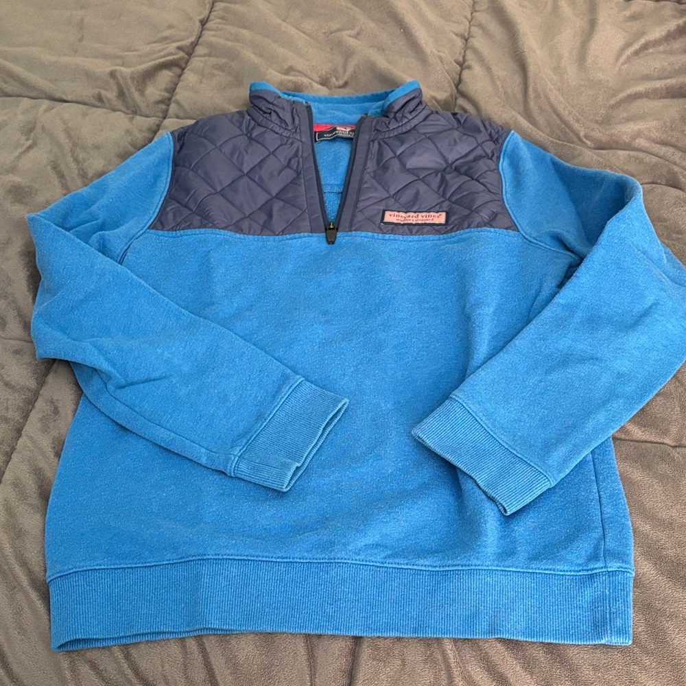 Boy’s Blue Vineyard Vines Quilted Sweater